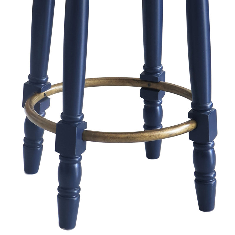 Ensemble de tabourets de bar 2, tabouret de bar pivotant à 360 ° en bois à hauteur de comptoir 26 po avec siège rembourré