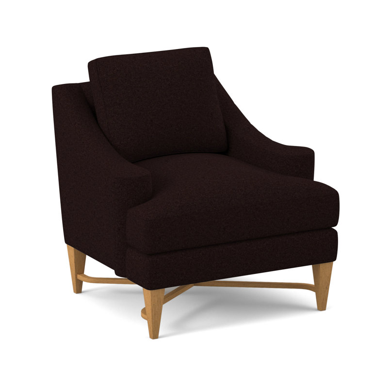 Foxtrot Upholstered Armchair, Amber, Margaret Mahogany