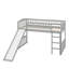 Lit mezzanine simple avec glissoire et échelle