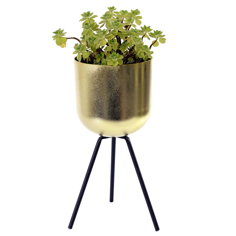 Pot à fleurs en plastique trépied Wehr, H 7 po x l 7 po x P 7 po