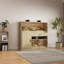 Dual-Zone Reptile Terrarium With Tempered Glass & Storage Cabinet