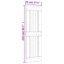 Porte coulissante avec quincaillerie Vidaxl-112703695