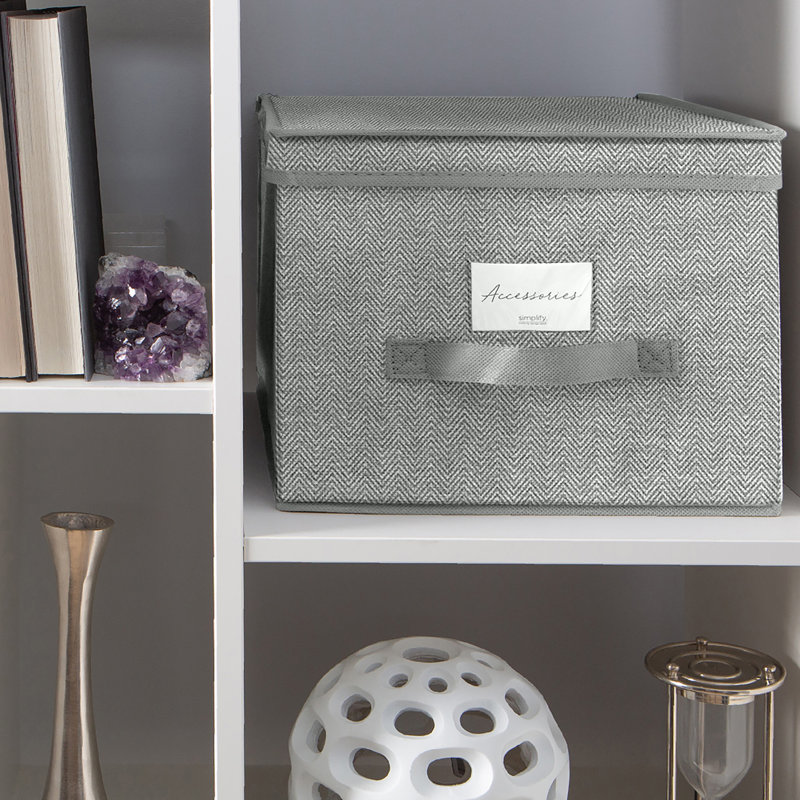 Simplify Fabric Bin, 9.84" H x 15.75" W x 11.81" D