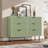 47.2"  Fluted 6 Drawer Dresser For Bedroom, Deep Drawers-1416263549