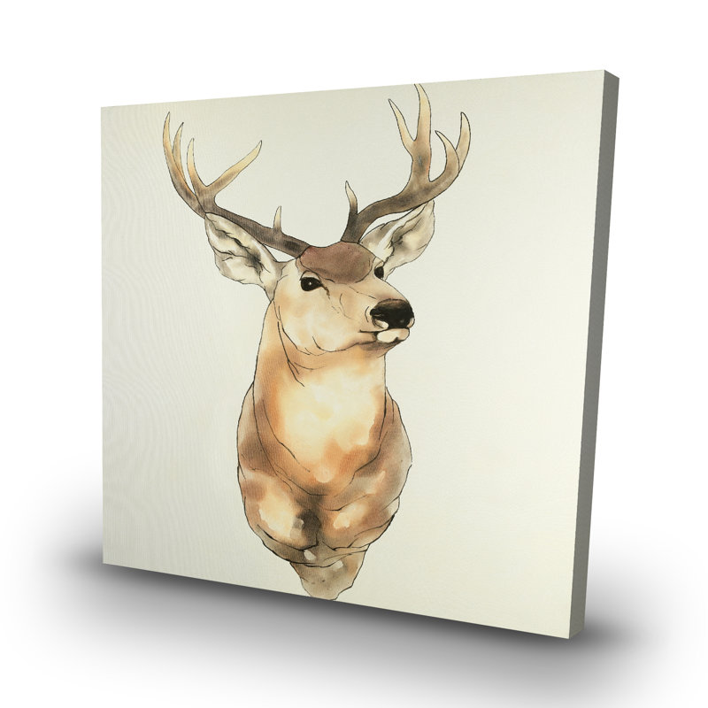 Deer portrait - 32"x32" art on canvas