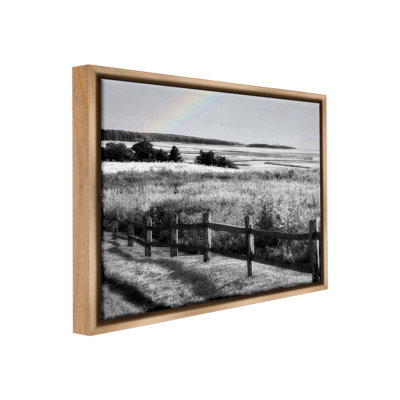«Rainbow Over Countryside Floater Frame» sur