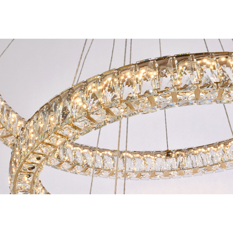 Maart Chandelier, Gold, 21" H x 31.50" W x 31.50" D
