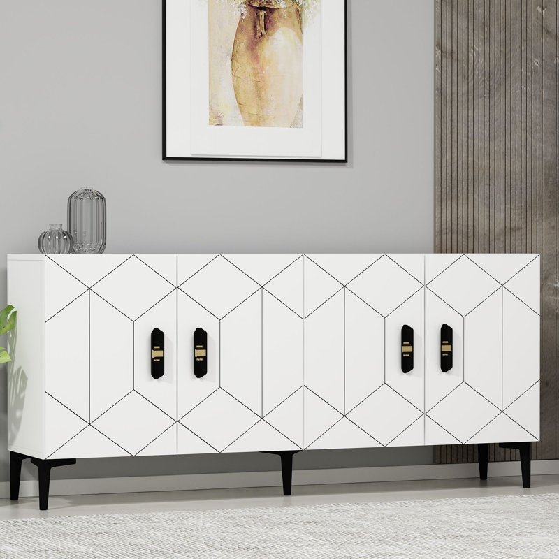 Olivia 150cm Console Table, White