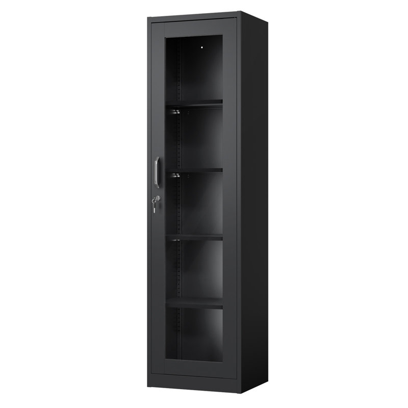 Armoire de rangement pour outils en acier noir simple (pré-percé), Noir