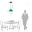 Luminaire suspendu pour îlot de cuisine 1 lumière-386927015