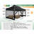 10'Wx20'D Heavy Duty Canopy Tent, Pop up Gazebo with Netting Screened-104650886