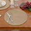 Napperon rond en jute naturelle