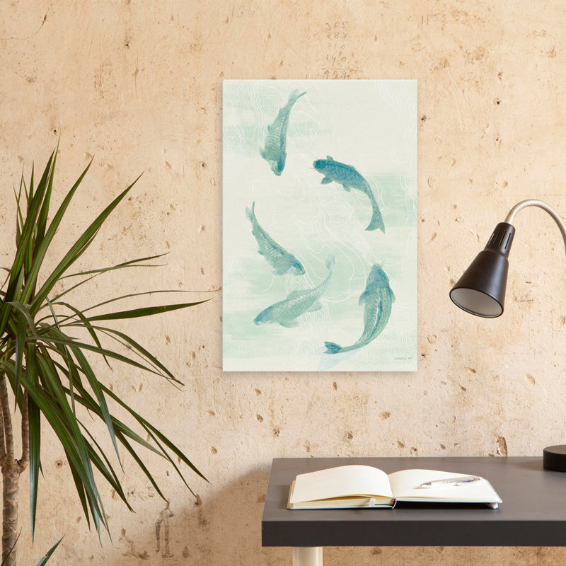 Animal et animaux Céladon Koi I Art, H 24 po x l 16 po
