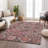 Machine Washable Indoor/Outdoor Boruta ACN2256 Panels Rug-1166455795