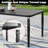 Burlington 5-piece Padded Textilene Patio Dining Set With Umbrella Hole, Swivel Design-128536689-128536690-128738653