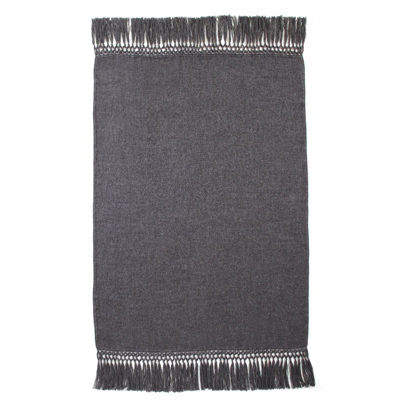 Hand Woven Throw Blanket, Beige