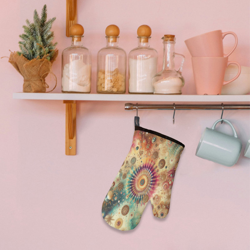 Shimmer Dye Patterns Oven Mitt Cotton Twill