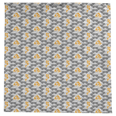 Leffel Koi Fish Waves Pattern Tablecloth
