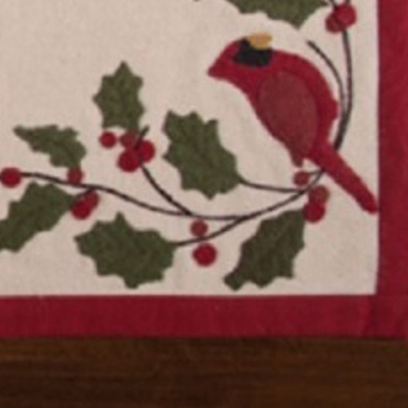 The Holiday Aisle® Cardinal Holly Table Runner