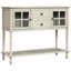 Console avec buffet et tablette inférieure, armoire de rangement en bois / verre Farmhouse-1894669644