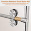 Porte de douche ronde sans cadre-127317797