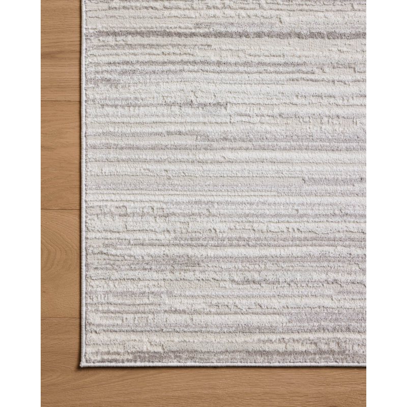 Loloi Townes Beige / Grey Area Rug, Rectangle 6'7" x 9'2"