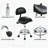 Saddle Stool with Back Support, Rolling Stools with Foot Rest, Ergonomic Adjustable Stool with Wheels, Backrest Adjustable Height & Angle for Salon Spa Tattoo Massage Office Swivel Stool Chair