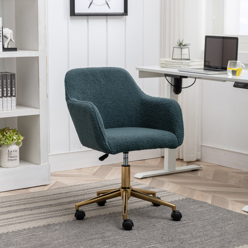 Canora Grey Adailyn Wool Office Chair, Green