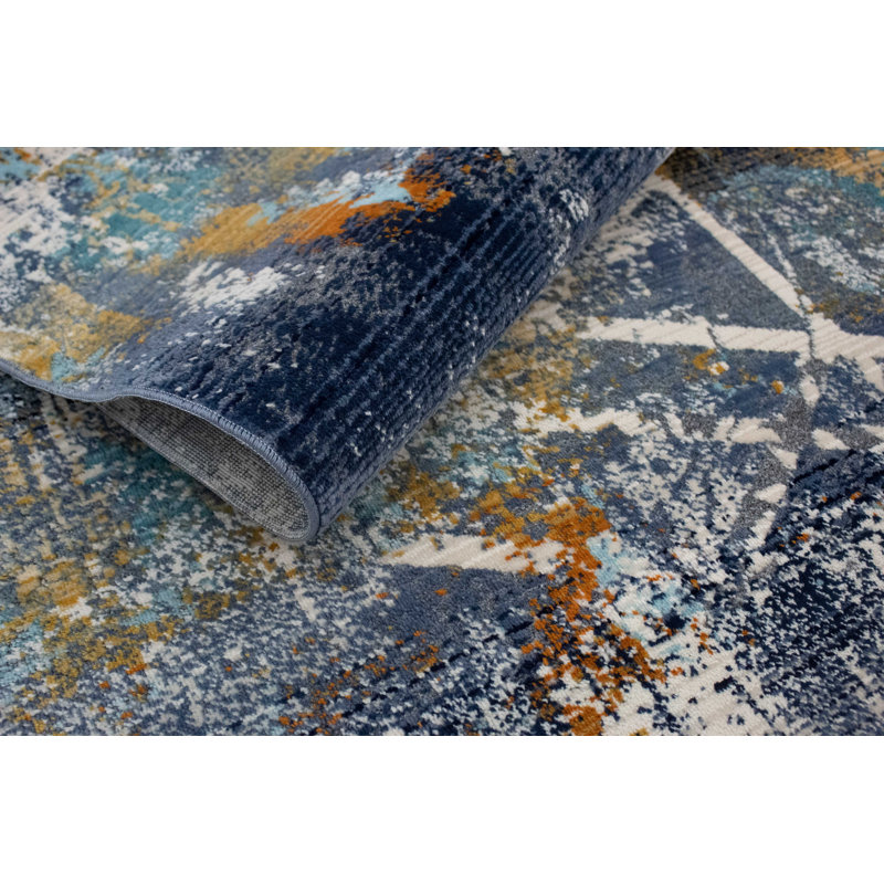 Zermeno Abstract Indoor Rug, Rectangle 8'9" x 11'10"