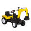 Aosom Kids Ride On Excavator, Pedal Digger, camion de construction avec klaxon pour enfants et tout-petits de 3 ans et plus, jaune