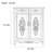 American Vintage Painted Shoe Cabinet 20 Pair Shoe Storage Cabinet-100510875
