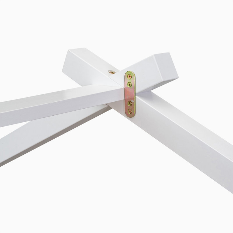 Lit plateforme avec lit gigogne Stroudsburg, Blanc