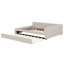 Lit plateforme tapissier avec port USB et lit gigogne simple-1073532266