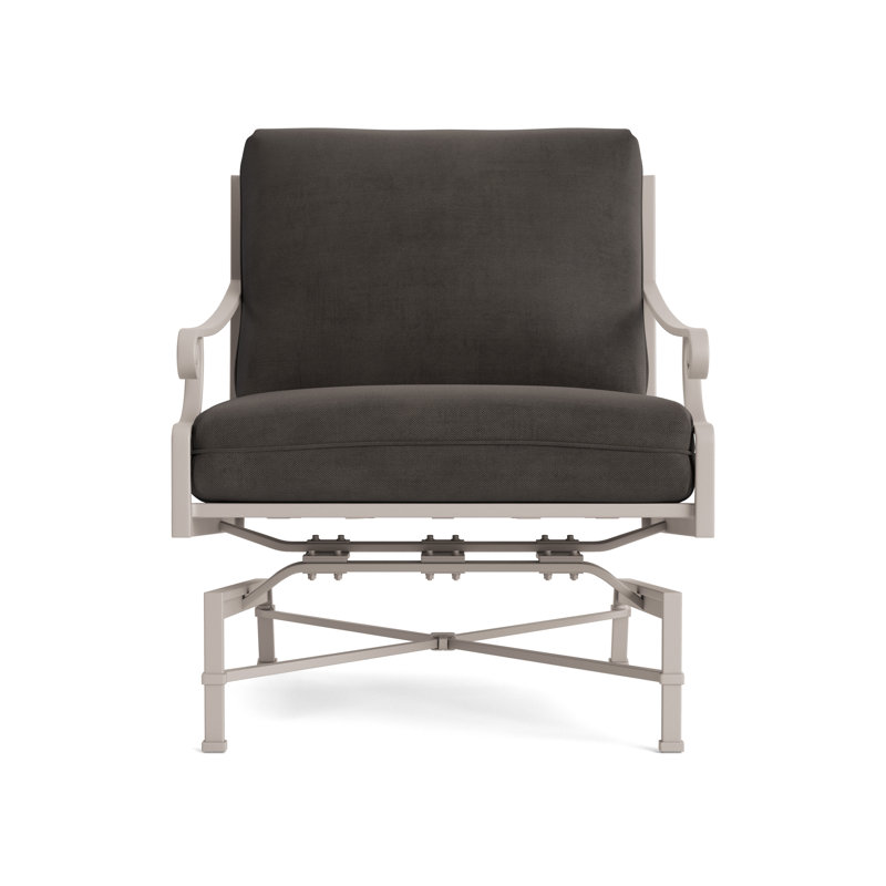 Venetian Outdoor Lounge Chair, Fusion Charcoal, Dove Smooth