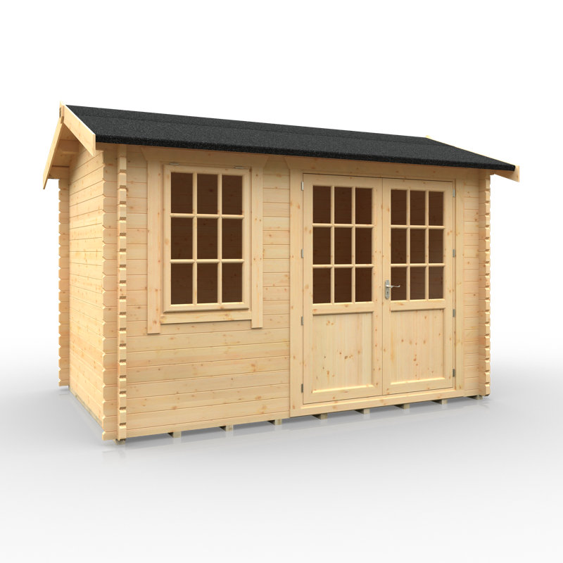 The Martel Tongue & Groove Log Cabin 12x8w