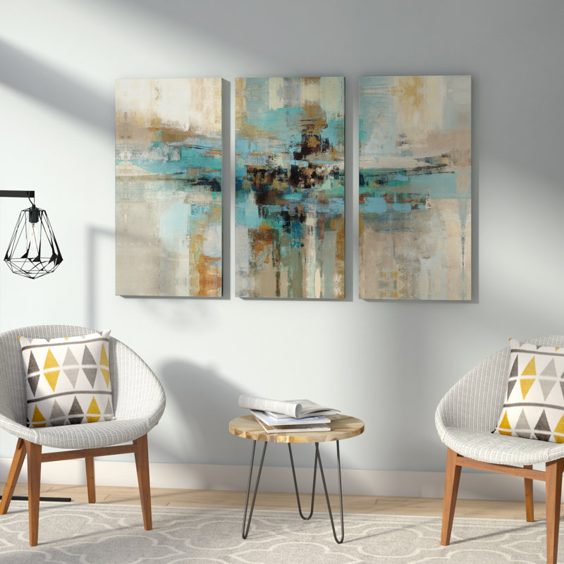 «Morning Fjord», reproduction de peinture à l'acrylique à multiples images sur toile tendue avec châssis, H 24 po x l 36 po