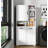 Laundry Cabinet with Doors and shelf, Tilt-Out Laundry Hamper, Multiple Storage Space, Freestanding Style, Open Shelve, Adjustable Shelf, White