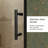 60"W X 72"H Single Sliding Shower Door, 1/5" Thick Clear Tempered Glass Shower Door With Stainless Steel Handle-123404468