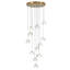 Bigham 12 - Light Cluster Teardrop Pendant-1375997303