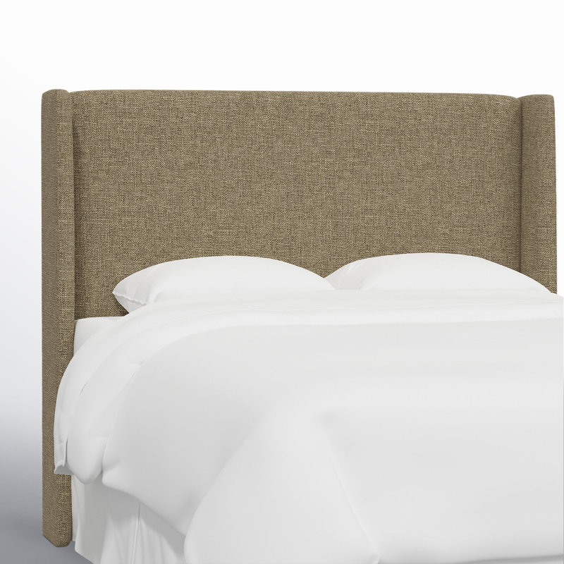 Tilly Upholstered Headboard, Queen, Zuma Natural Textured Linen