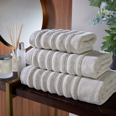 100% Cotton Ripple Bath Towel