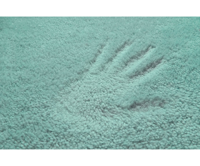 Mccluney Traditional Nylon 4 Piece Bath Rug Set with Non-Slip Backing, Sea Foam