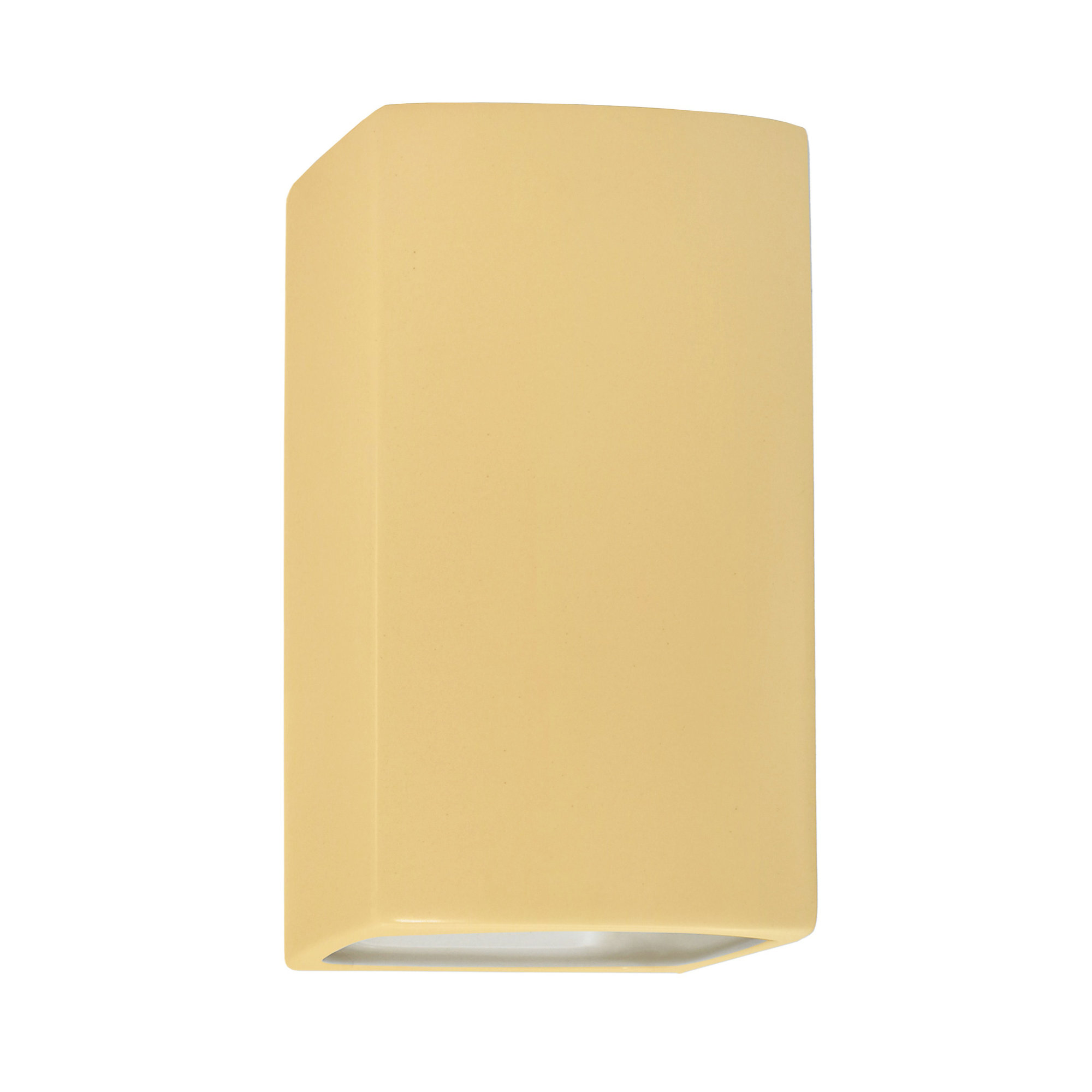 Nomad Outdoor Ceramic LED Wall Light, Muted Yellow, 9.25" H x 5.75" W x 4" D, Yes