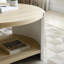 Table de bout, petite table d'appoint, table de chevet avec tablettes de rangement à 2 couches, table de canapé pour petits espaces, salon, chambre à coucher, structure stable, assemblage facile,