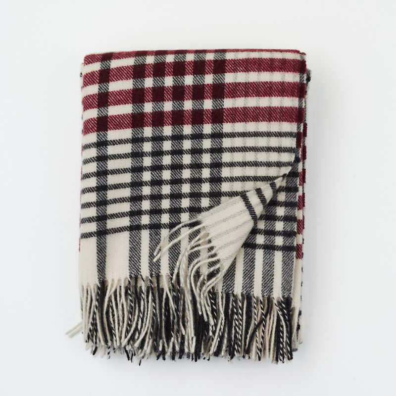 Plain Weave / Muslin Throw Blanket, Red