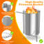 Firewood Pool Heater, Stainless Steel Fire Barrel Pool Heater, Wood Burning Heating Stove for Above Ground and Garden Pools, Equipped with Fireproof Mat-131646091-131646092