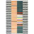 Cieanna Striped Brown Multicolored Machine Woven Cotton Polyester Area Rug-1023878836