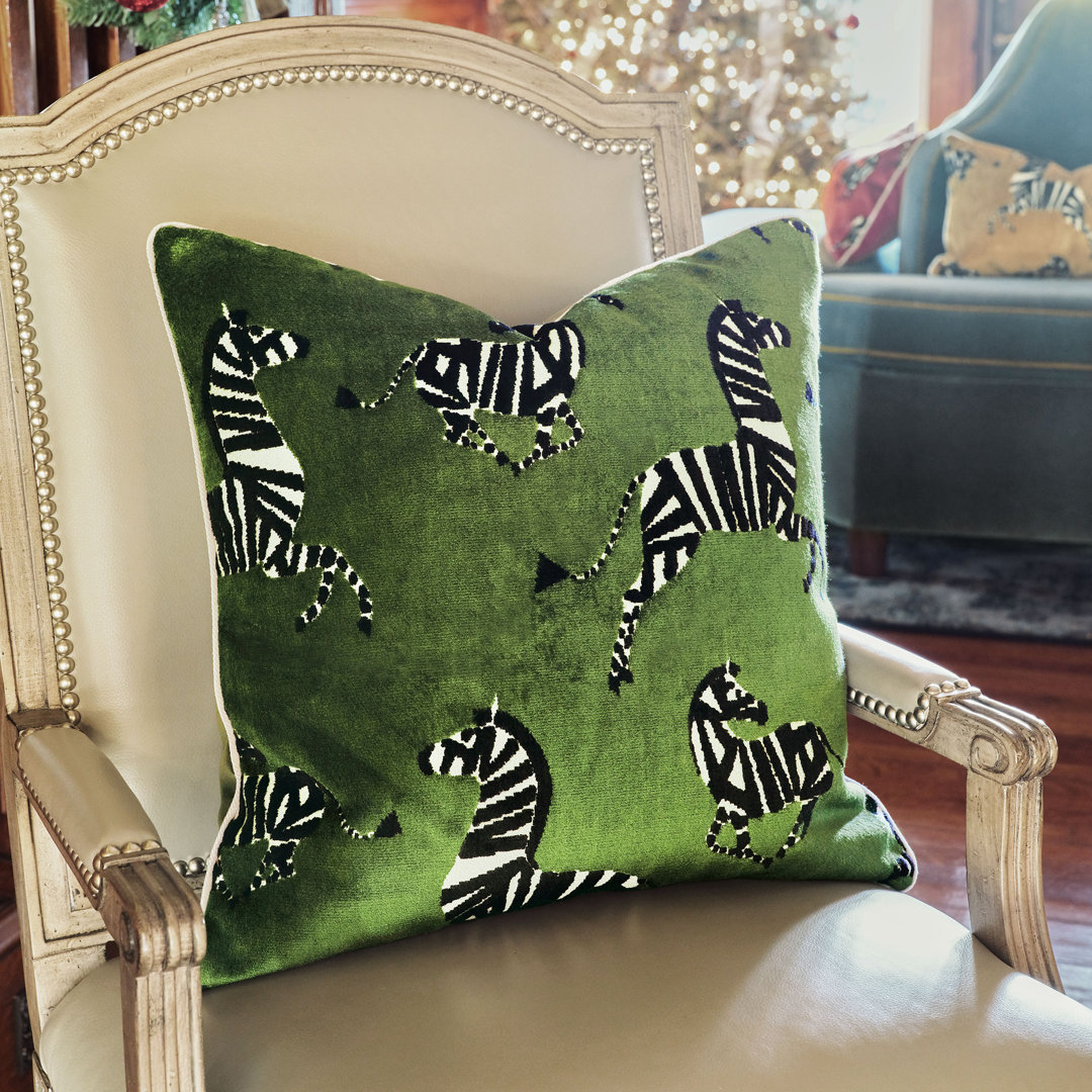 Boutique Tannenbaum Zebra Decorative Pillow Eastern Accents 