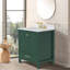 Meuble-lavabo avec cadre en bois massif 30 po, meuble-lavabo autoportant avec lavabo vert-1955426545-1955426546