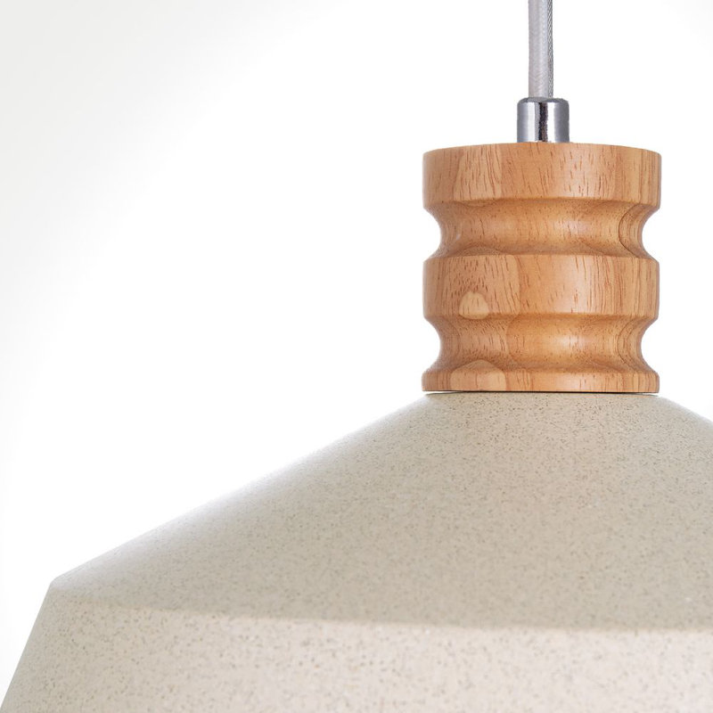 Vaasa 1 - Light Dome Pendant, Sandstone White, White